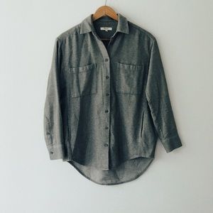 Dark grey Madewell flannel